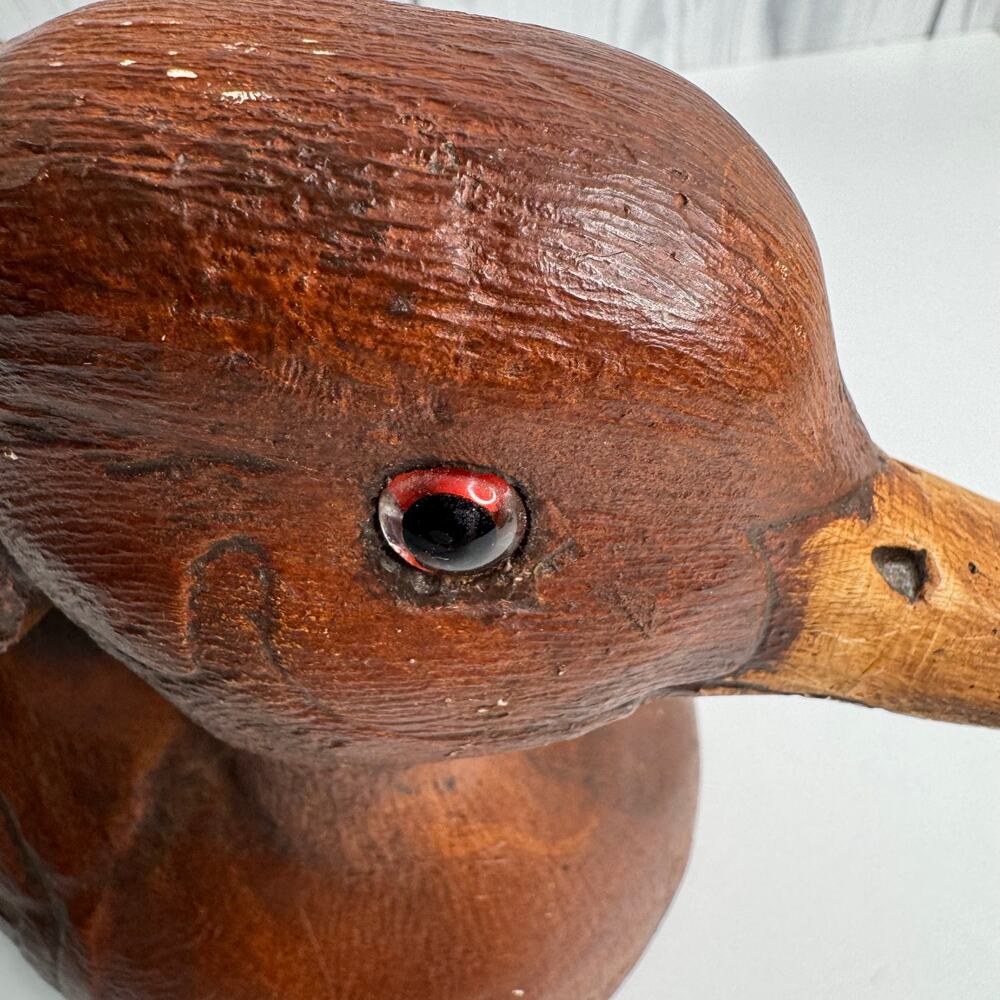 Handcrafted 12" Wooden Duck  1983 Don Eisenschenk #119 Vintage Minneapolis, MN - Picture 5 of 8